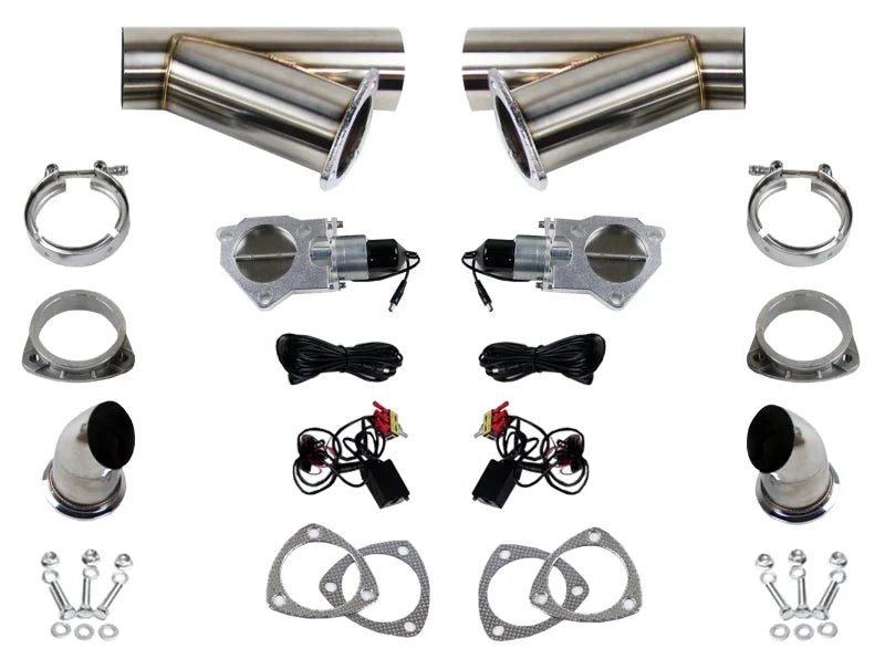 Granatelli 2.25in Stainless Steel Electronic Dual Exhaust Cutout - Main Product View