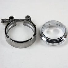 Load image into Gallery viewer, Granatelli 2.5in Flat Flanges w/V-Band Clamp - Main Product View