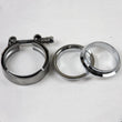 Load image into Gallery viewer, Granatelli 2.5in Mating Male to Female Flanges w/V-Band Clamp - Main Product View