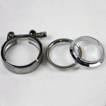 Load image into Gallery viewer, Granatelli 2.5in Mild Steel Mating Male to Female Flanges w/V-Band Clamp - Main Product View