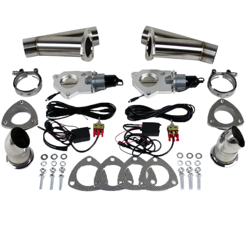 Granatelli 2.5in Stainless Steel Electronic Dual Exhaust Cutout - Main Product View