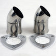 Load image into Gallery viewer, Granatelli 3.0in 304SS Turn Down w/3-Bolt Flange &amp; Gaskets (Pair) - Main Product View
