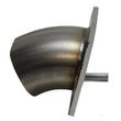 Load image into Gallery viewer, Granatelli 3.0in 45 Deg Angle True Oval Turn Down - Side View