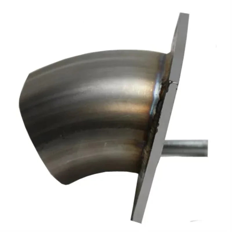 Granatelli 3.0in 45 Deg Angle True Oval Turn Down - Side View