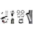 Load image into Gallery viewer, Granatelli 3.0in Aluminized Mild Steel Electronic Exhaust Cutout w/Slip Fit &amp; Band Clamps - Main Product View