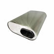 Load image into Gallery viewer, Granatelli 3.0in Inlet 3.0in Outlet 13x9.5x6in Oval Muffler