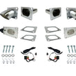Load image into Gallery viewer, Granatelli 3.0in Oval Stainless Steel Electronic Dual Exhaust Cutout - Main Product View