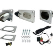 Load image into Gallery viewer, Granatelli 3.0in Oval Stainless Steel Electronic Exhaust Cutout - Main Product View
