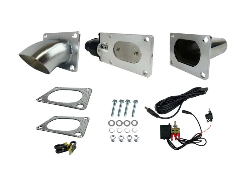 Granatelli 3.0in Oval Stainless Steel Electronic Exhaust Cutout - Main Product View