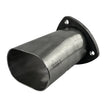 Load image into Gallery viewer, Granatelli 3.0in Round to 3.0in Oval Exhaust Adapter w/Floating 3 Bolt Header Flange - Main Product View