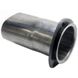 Load image into Gallery viewer, Granatelli 3.0in Round to 3.0in Oval Exhaust Adapter w/Floating 3 Bolt Header Flange - Side View