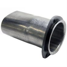 Load image into Gallery viewer, Granatelli 3.0in Round to 3.0in Oval Exhaust Adapter w/Floating 3 Bolt Header Flange - Side View
