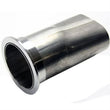 Load image into Gallery viewer, Granatelli 3.0in Round to 3.0in Oval Exhaust Adapter w/V-Band - Side View