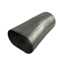 Load image into Gallery viewer, Granatelli 3.0in Round to 3.0in Oval Weld In Exhaust Adapter - Main Product View