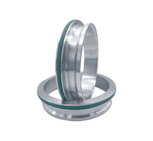 Load image into Gallery viewer, Granatelli 3.0in Stainless Steel Dual Seal Clamp Weld-On Ferrule Set - Installation View