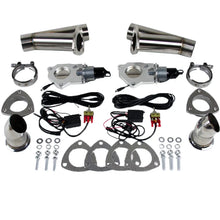 Load image into Gallery viewer, Granatelli 3.0in Stainless Steel Electronic Dual Exhaust Cutout - Main Product View