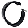 Load image into Gallery viewer, Granatelli 3.5in Dual Seal Clamshell Clamp - Aluminum Black - Side View
