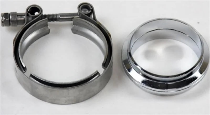 Granatelli 3.5in Flat Flanges w/V-Band Clamp - Main Product View