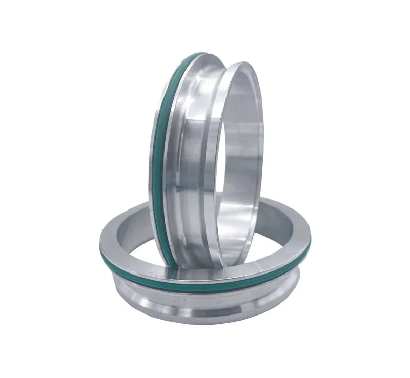 Granatelli 3.5in Stainless Steel Dual Seal Clamp Weld-On Ferrule Set - Installation View