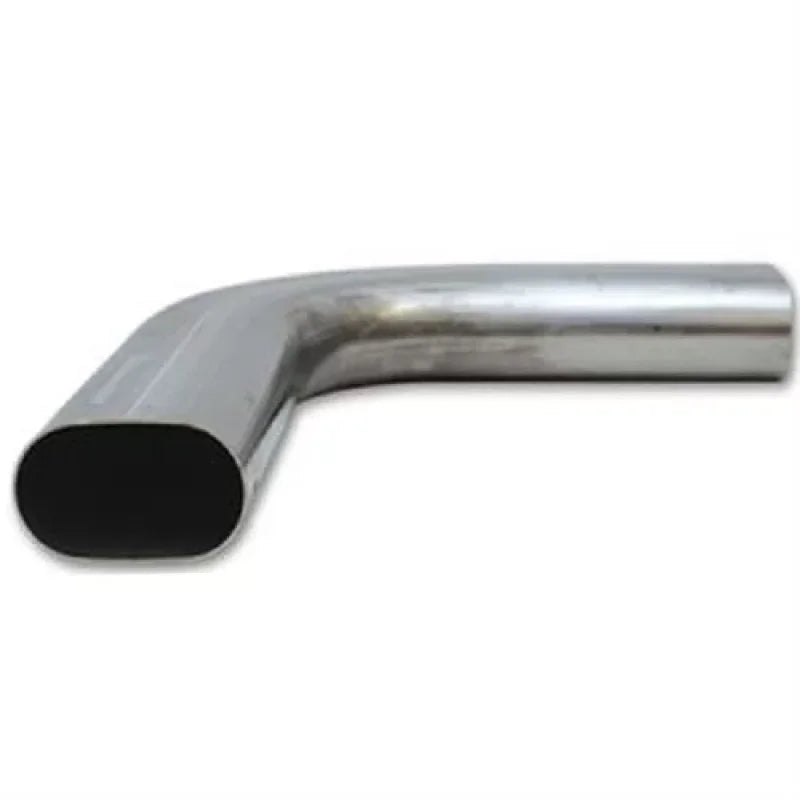 Granatelli 3in Oval Stainless Steel Horizontal 90 Deg Bend 4.5in Bend Radius Tubing - Main Product View