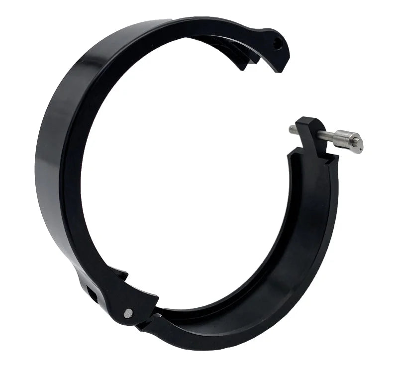 Granatelli 4.0in Dual Seal Clamshell Clamp - Aluminum Black - Side View