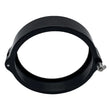 Load image into Gallery viewer, Granatelli 4.0in Dual Seal Clamshell Clamp - Aluminum Black - Back View