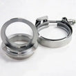 Load image into Gallery viewer, Granatelli 4.0in Mating Male to Female Flanges w/V-Band Clamp - Main Product View
