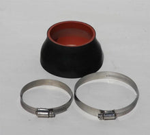Load image into Gallery viewer, Granatelli 4in-3in Silicone Reducer Sleeve w/Clamps - Main Product View