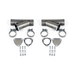 Load image into Gallery viewer, Granatelli 5.0in Aluminized Mild Steel Manual Dual Exhaust Cutout w/Slip Fit &amp; Band Clamps - Main Product View