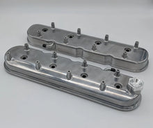 Load image into Gallery viewer, Granatelli 96-22 GM LS Tall Valve Cover w/Integral Angled Coil Mounts - Polished (Pair) - Side View