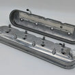 Load image into Gallery viewer, Granatelli 96-22 GM LS Tall Valve Cover w/Integral Angled Coil Mounts - Polished (Pair) - Back View