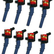 Load image into Gallery viewer, Granatelli 97-04 Ford 4.6/5.4L 2V Hi-Perf Coil-On-Plug Wire Conn Kit w/Coil Packs (65K Volts) - Main Product View