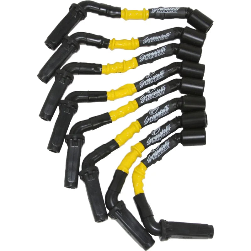 Granatelli 99-23 GM 6.0L/6.2L LS2/LS3/LSA/LS7/LS9 Hi-Perf Coil-Near-Plug Wire Conn Kit w/Ylw Jacket - Main Product View