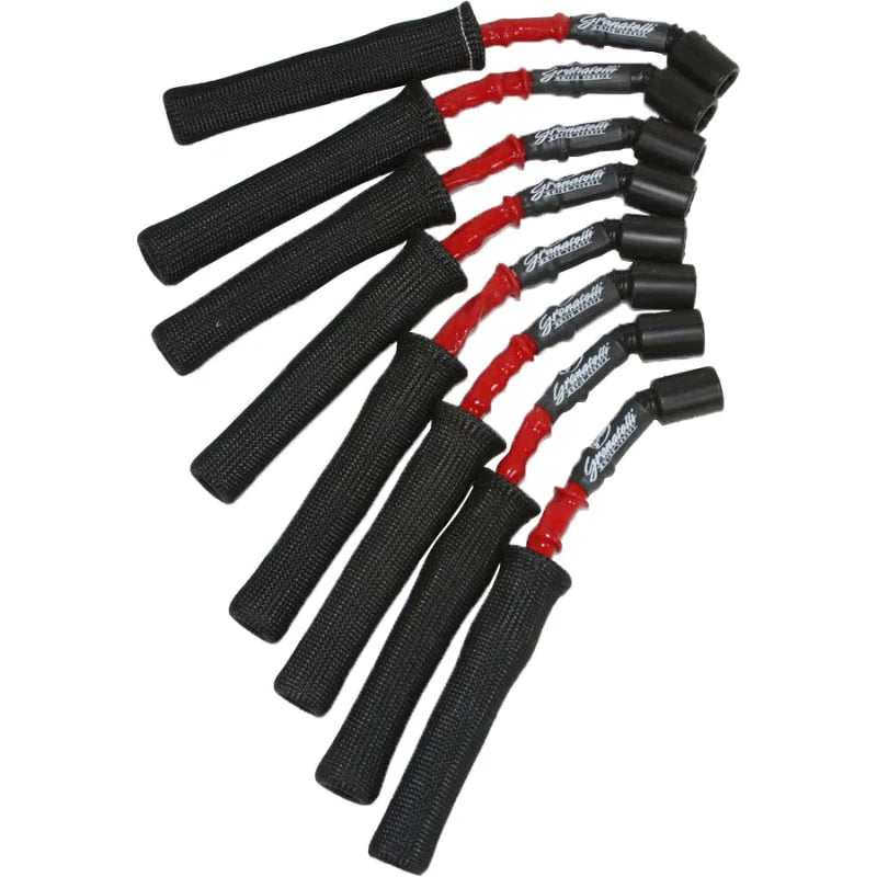 Granatelli 99-23 GM LS2/LS3/LSA/LS7/LS9 Hi-Perf Coil-Near-Plug Wire Conn Kit w/Red Jacket/Blk Sleeve - Main Product View