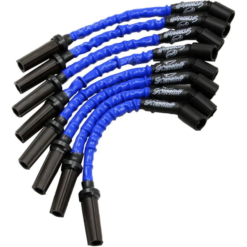 Granatelli 99-23 GM Truck/SUV V8 (Excl 8.1L) Hi-Perf Coil-Near-Plug Conn Kit w/9in Lead/Blue Jacket - Main Product View