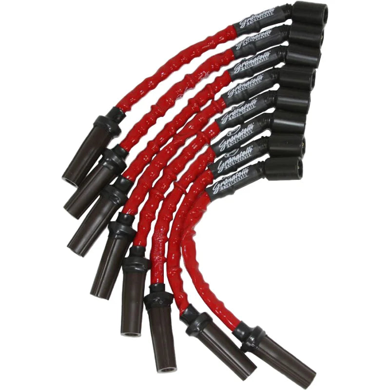 Granatelli 99-23 GM Truck/SUV V8 (Excl 8.1L) Hi-Perf Coil-Near-Plug Conn Kit w/9in Lead/Red Jacket - Main Product View
