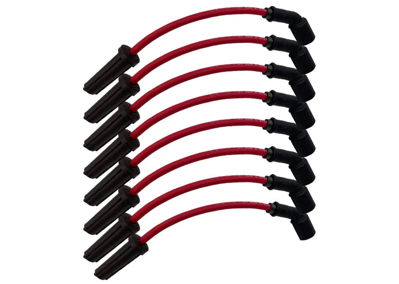 Granatelli 99-23 GM Truck/SUV V8 (Excl 8.1L) Hi-Perf Coil-Near-Plug Wire Conn Kit w/11in Lead - Red - Main Product View