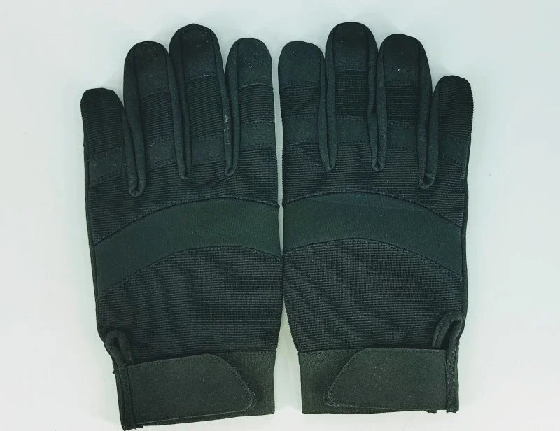 Granatelli Large Mechanics Work Gloves - Black - Detail View