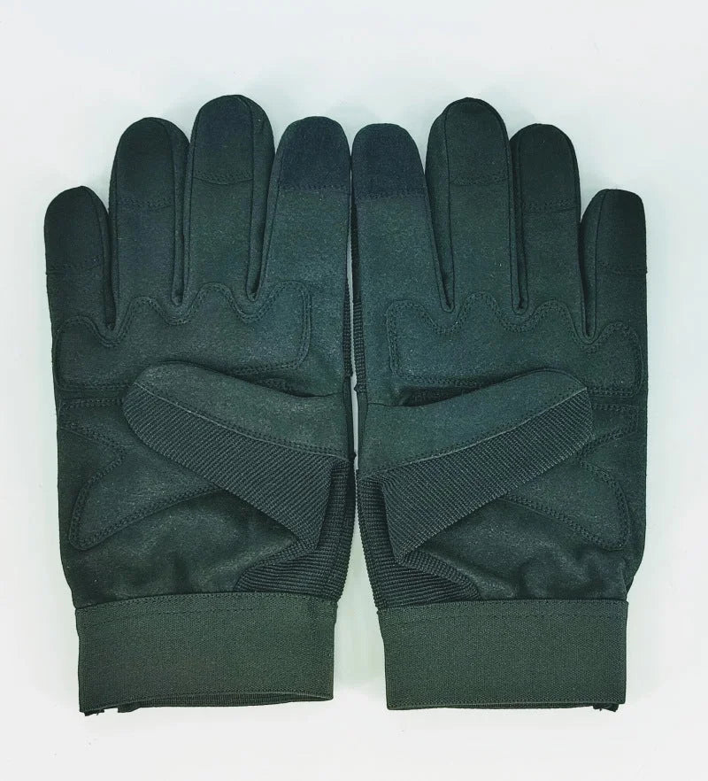 Granatelli Medium Mechanics Work Gloves - Black - Detail View