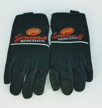 Load image into Gallery viewer, Granatelli Medium Mechanics Work Gloves - Black w/Touch Screen Finger Tips &amp; Granatelli Logo - Main Product View