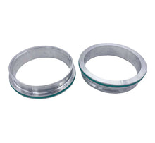 Load image into Gallery viewer, Granatelli Stainless Steel Dual Seal Clamp 4.0in Weld-On Ferrule Set - Back View