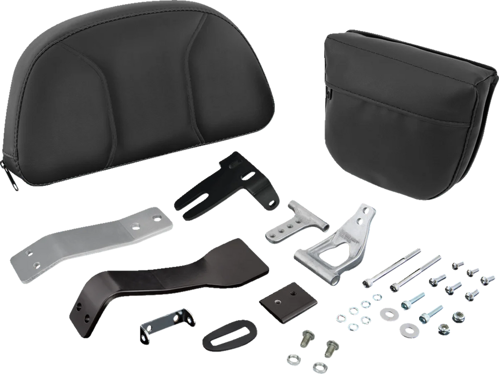 Grande Backrest - Driver - Black - Can-Am RT '10-'19 Show Chrome - Side View