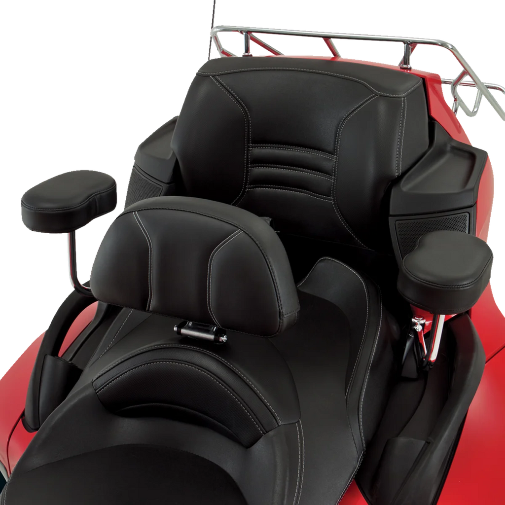 Grande Backrest - Driver - Black - Can-Am RT '10-'19 Show Chrome - Back View
