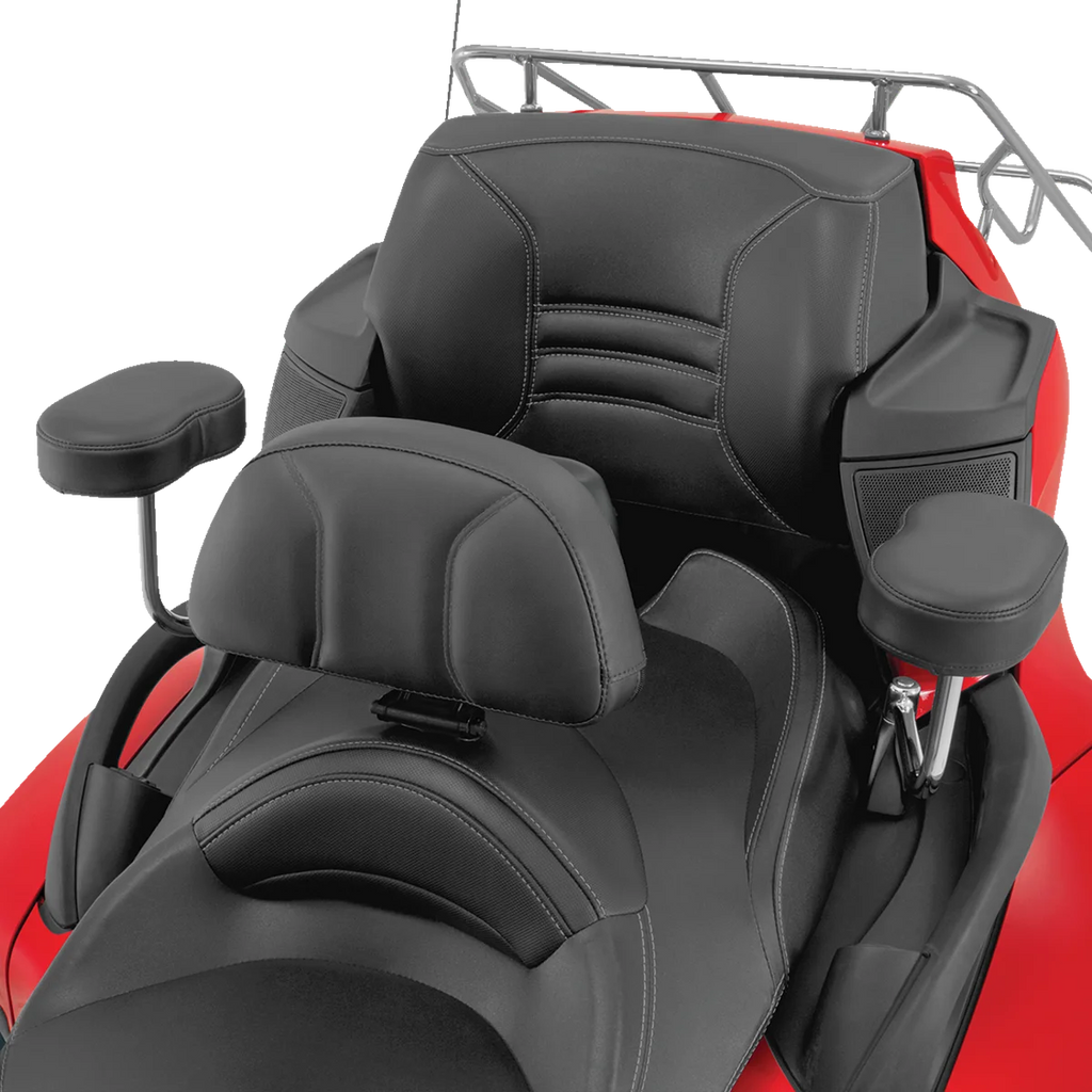 Grande Backrest - Driver - Black - Can-Am RT '10-'19 Show Chrome - Installation View