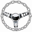 Load image into Gallery viewer, Grant 10in Chrome Chain Wheel 741