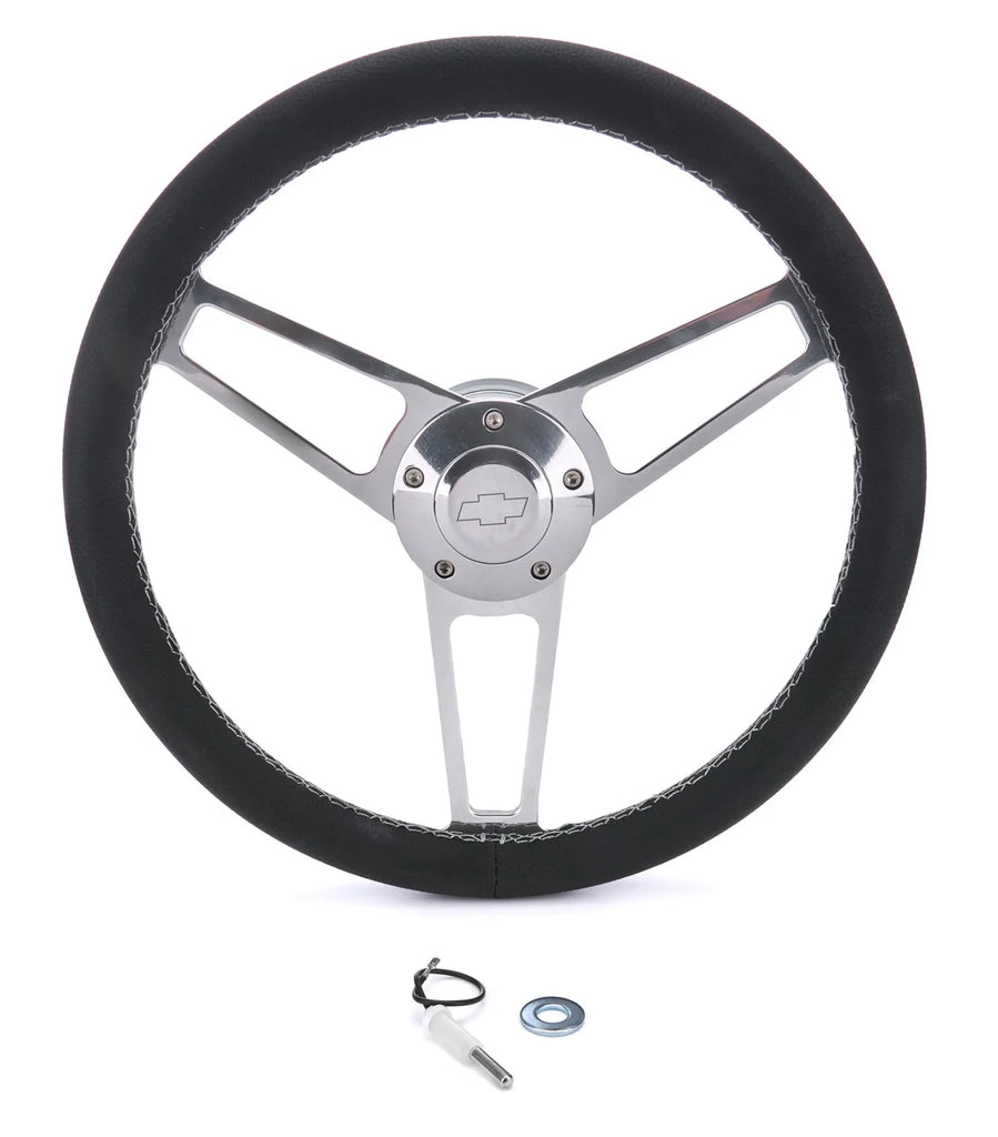 Grant Billet Classic Series Black Wheel Chevy Logo 1901-2