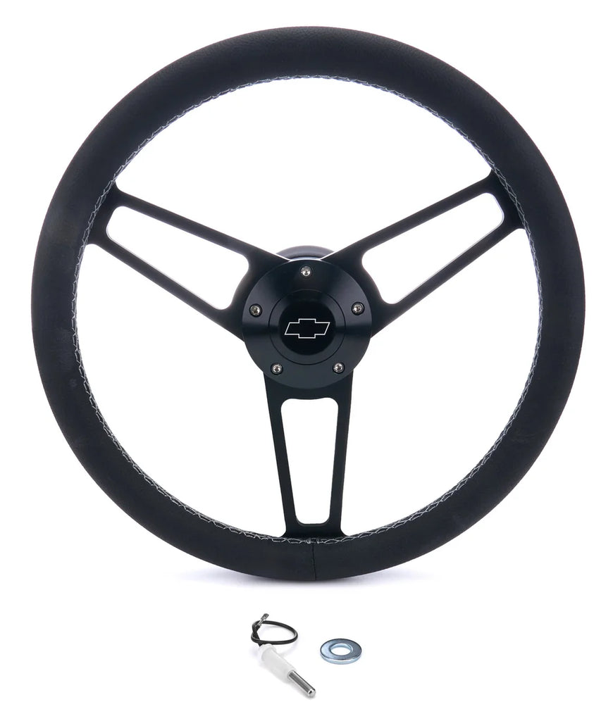 Grant Billet Classic Series Black Wheel Chevy Logo 1906-2