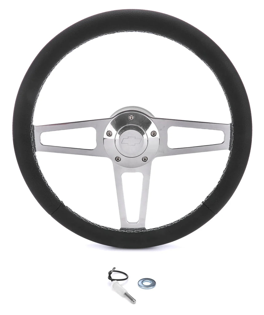 Grant Billet Classic Series Black Wheel Chevy Logo 1911-2