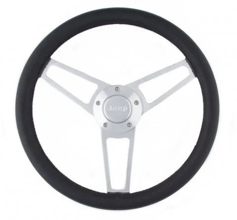 Grant Billet Series Leather St eering Wheel Jeep Logo