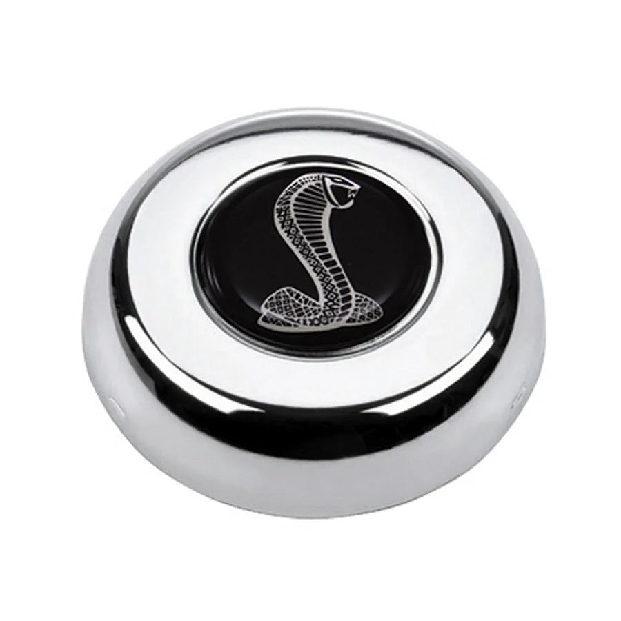 Grant Chrome Horn Button-Cobra